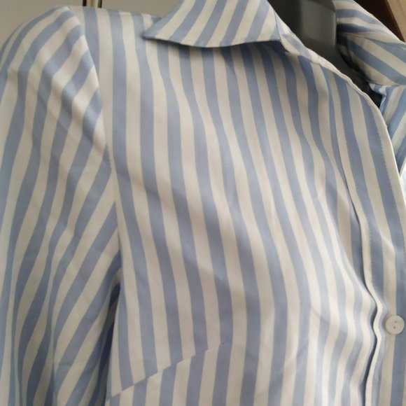 🌺Tracy M Business casual striped button down shirt - Picture 6 of 8